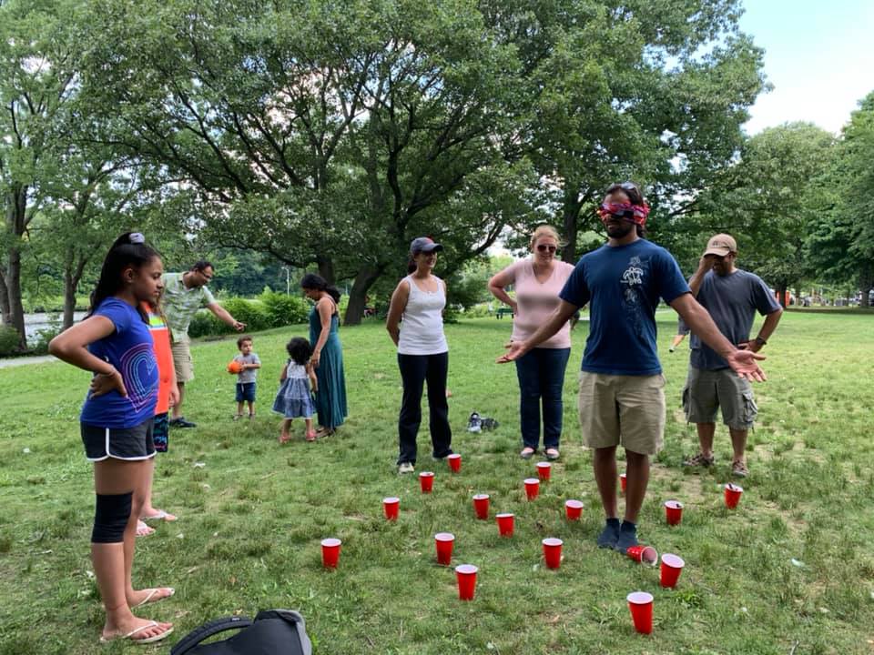 Team at lakeside long run